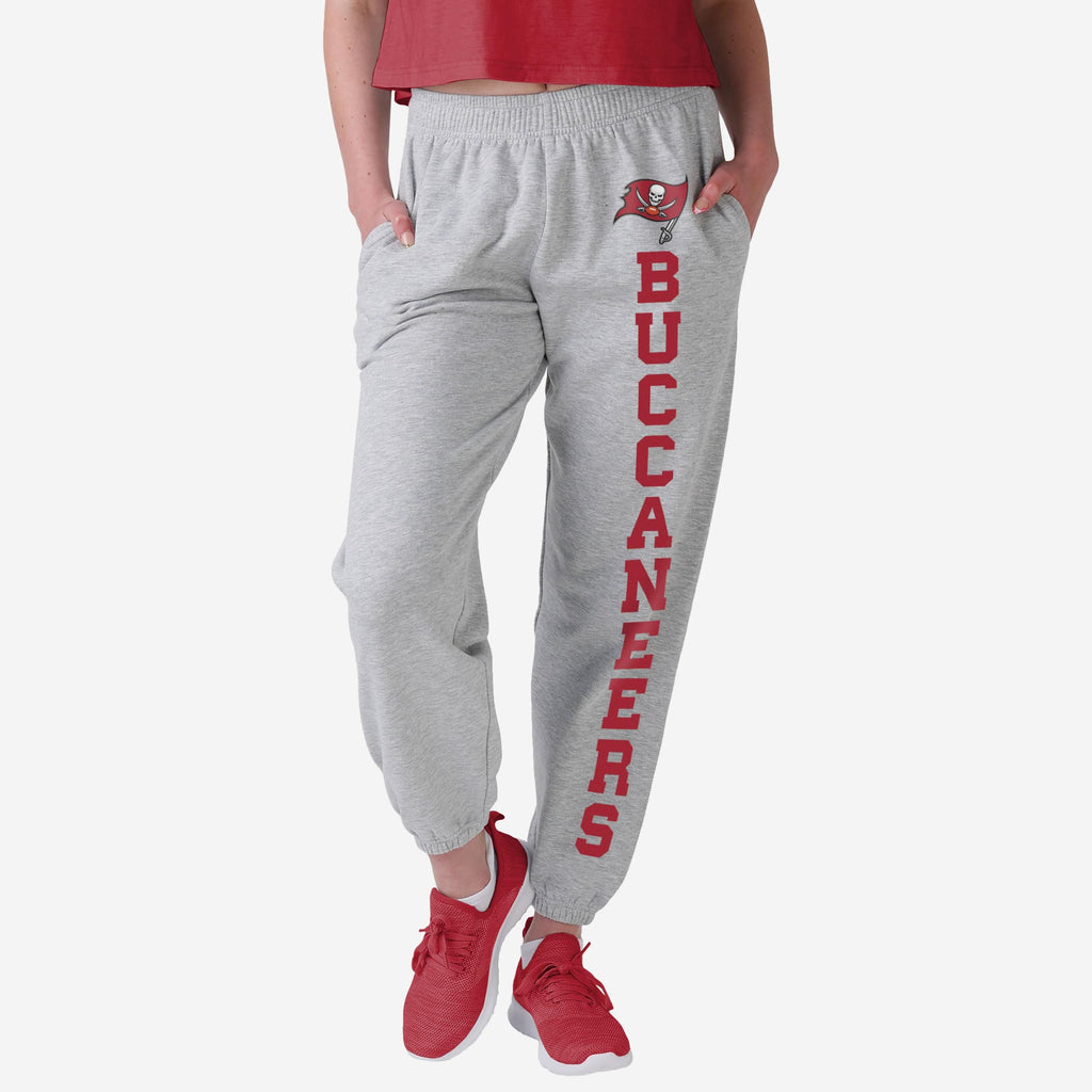 Tampa Bay Buccaneers Womens Big Wordmark Gray Sweatpants FOCO S - FOCO.com