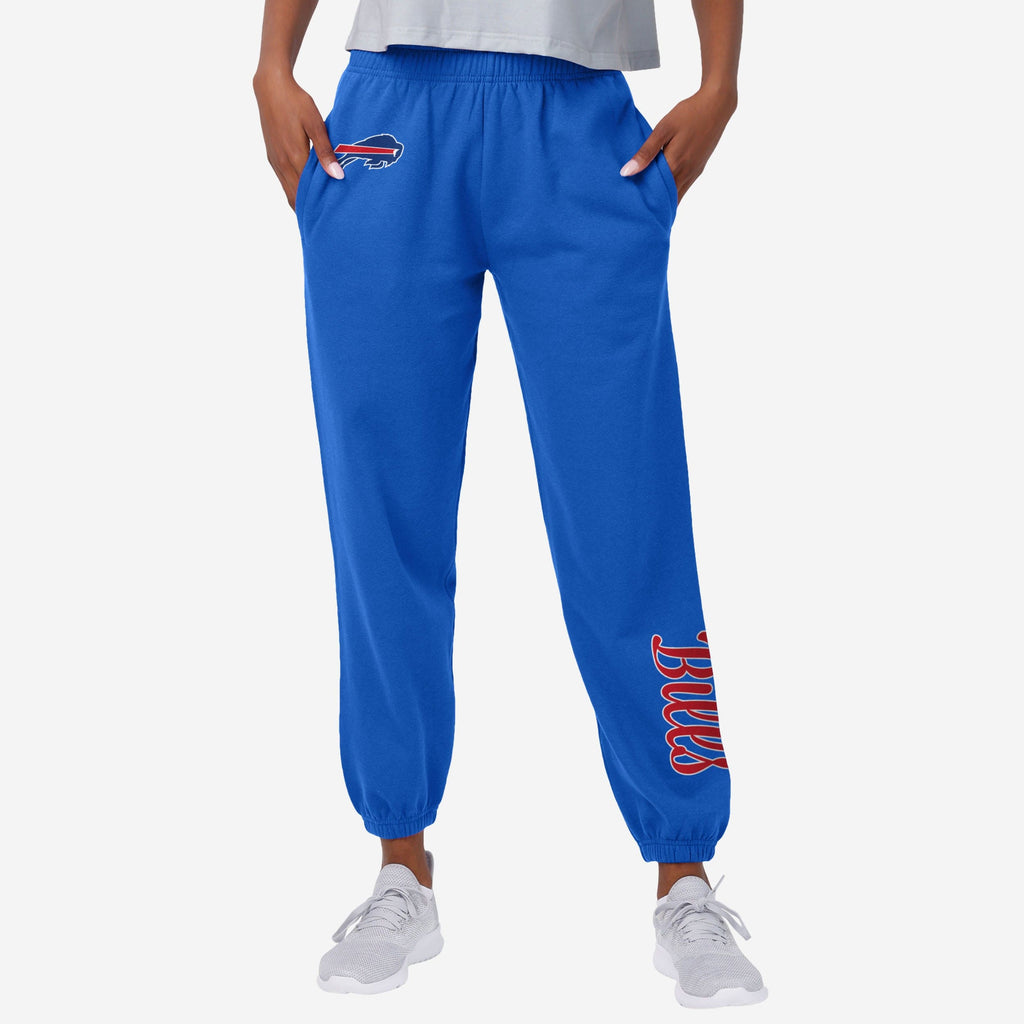 Buffalo Bills Womens Script Wordmark Team Color Sweatpants FOCO S - FOCO.com