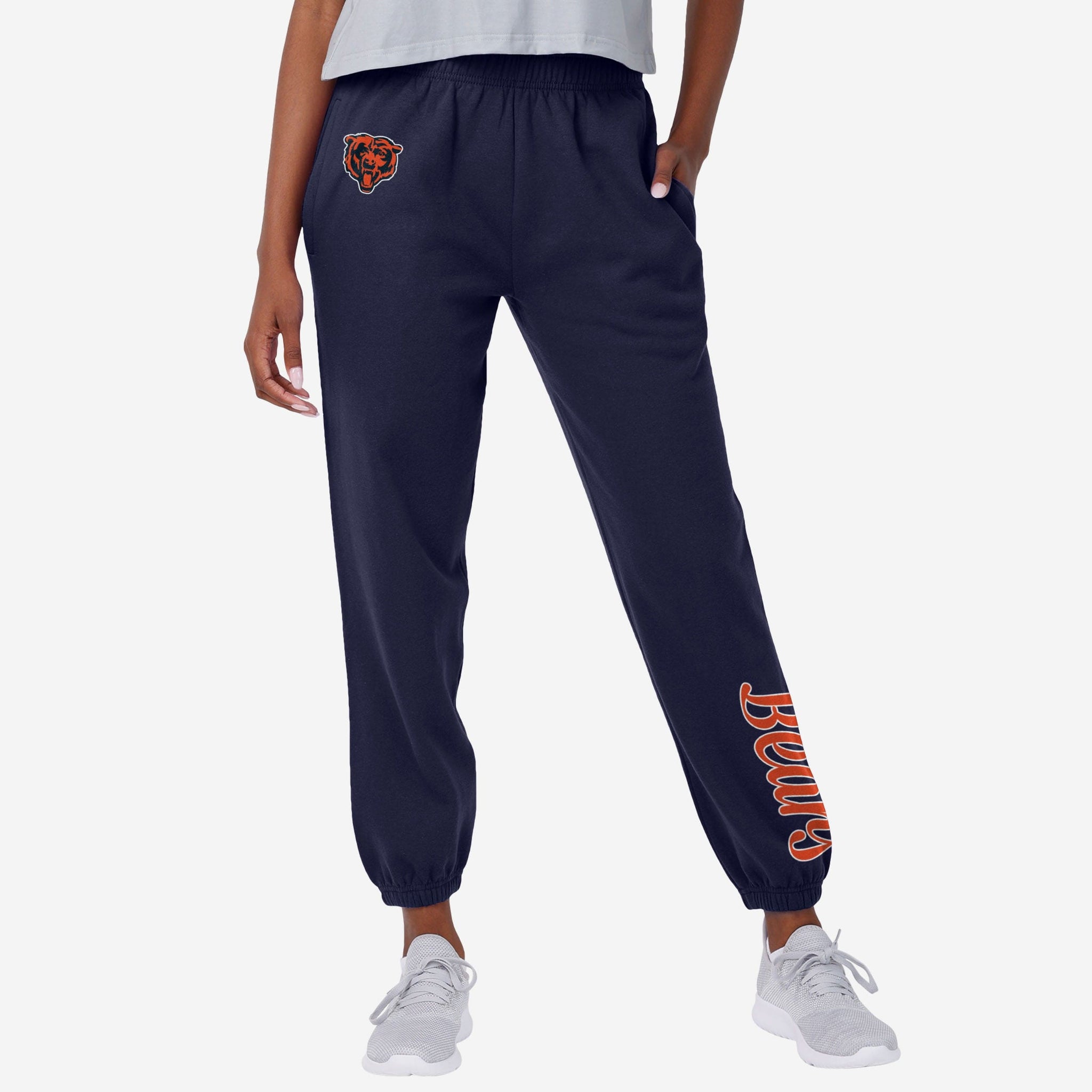 FOCO Chicago Bears NFL Womens Script Wordmark Team Color Sweatpants