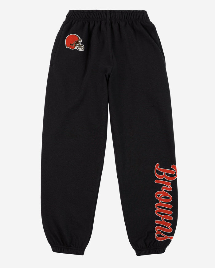 Cleveland Browns Womens Script Wordmark Team Color Sweatpants FOCO - FOCO.com