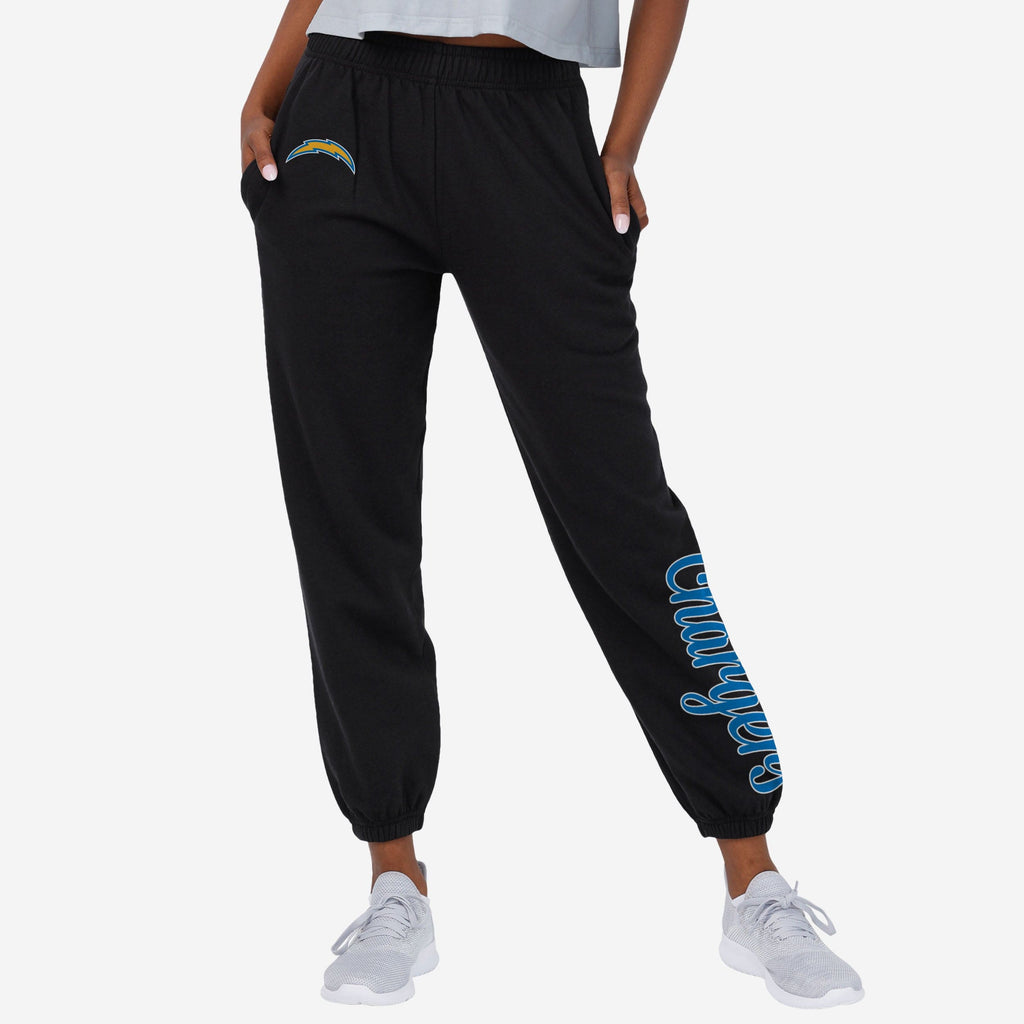 Los Angeles Chargers Womens Script Wordmark Team Color Sweatpants FOCO S - FOCO.com