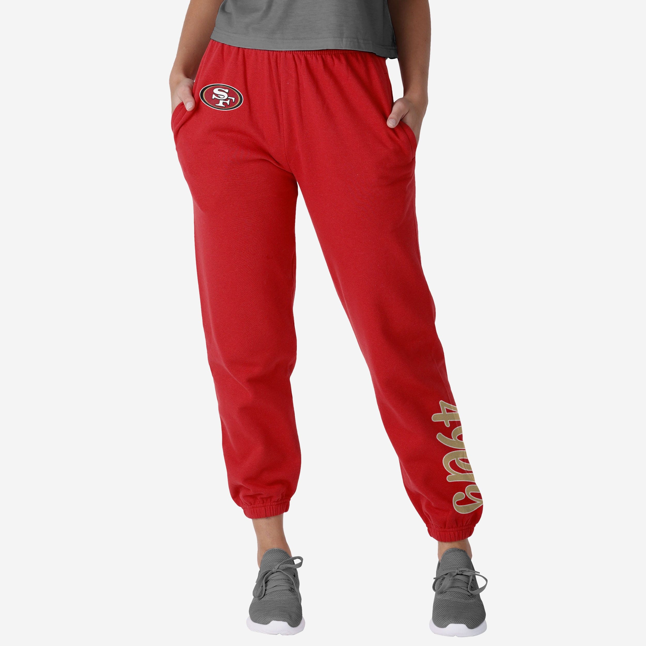 San Francisco 49ers Womens Script Wordmark Team Color Sweatpants