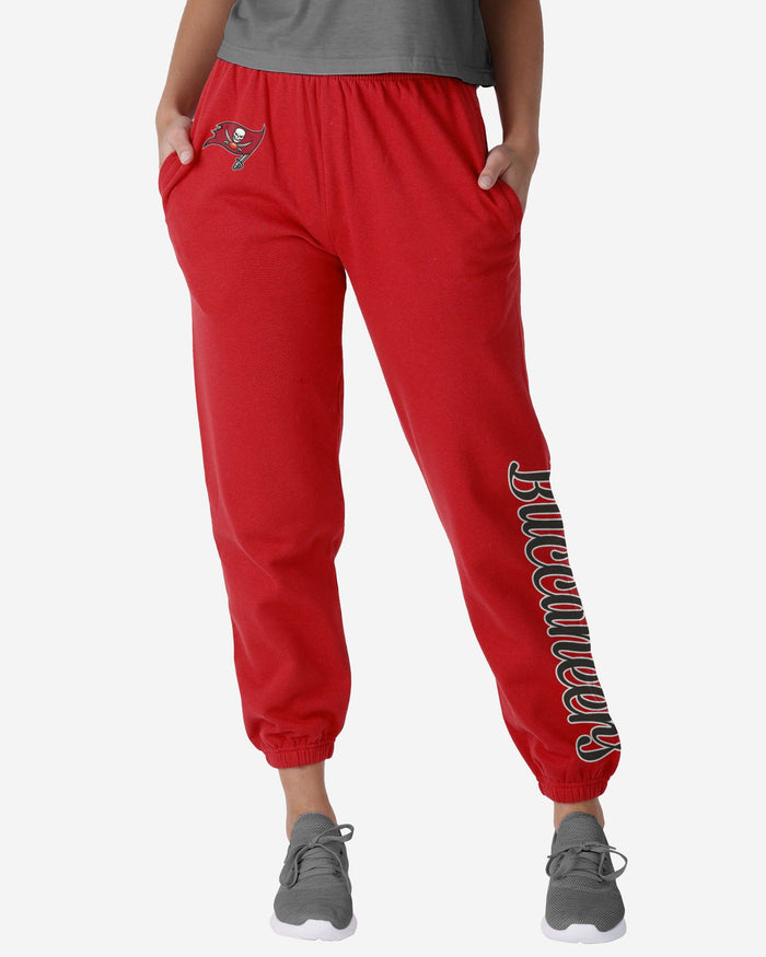 Tampa Bay Buccaneers Womens Script Wordmark Team Color Sweatpants FOCO S - FOCO.com