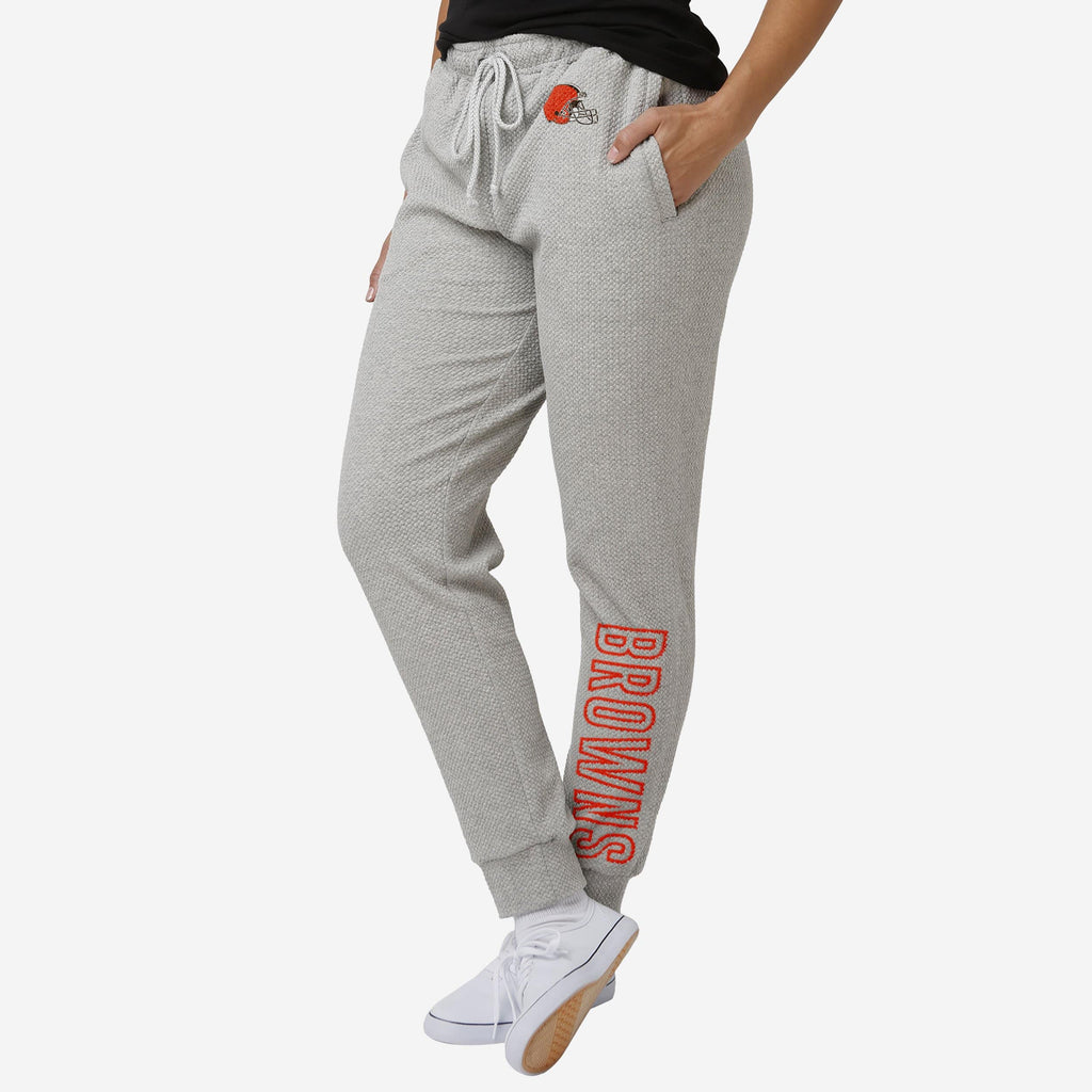 Cleveland Browns Original Womens Gray Woven Joggers FOCO S - FOCO.com