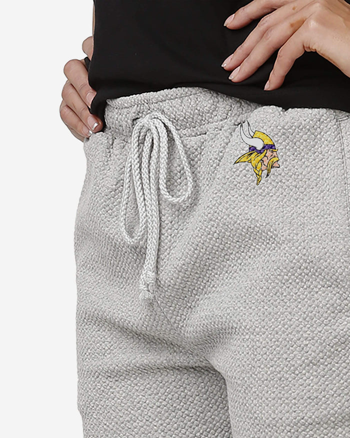 Minnesota Vikings Womens Gray Woven Joggers FOCO - FOCO.com