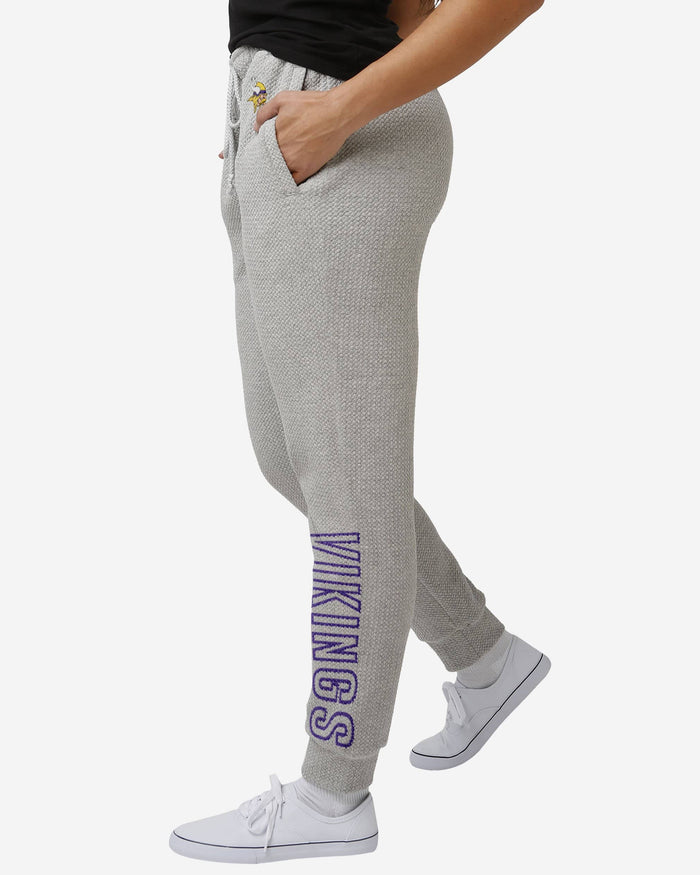 Minnesota Vikings Womens Gray Woven Joggers FOCO S - FOCO.com