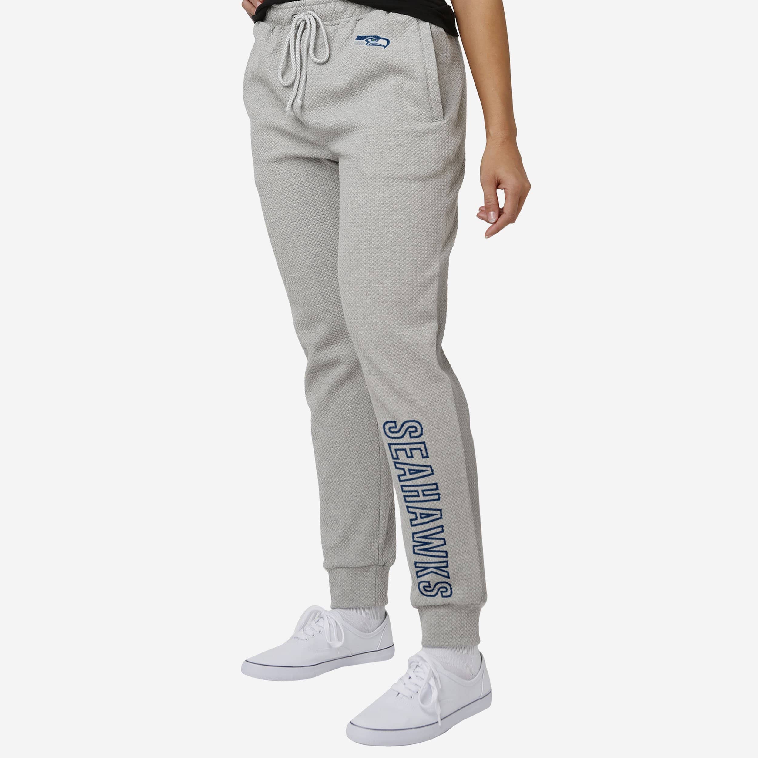 Seattle Seahawks Womens Big Wordmark Gray Sweatpants FOCO