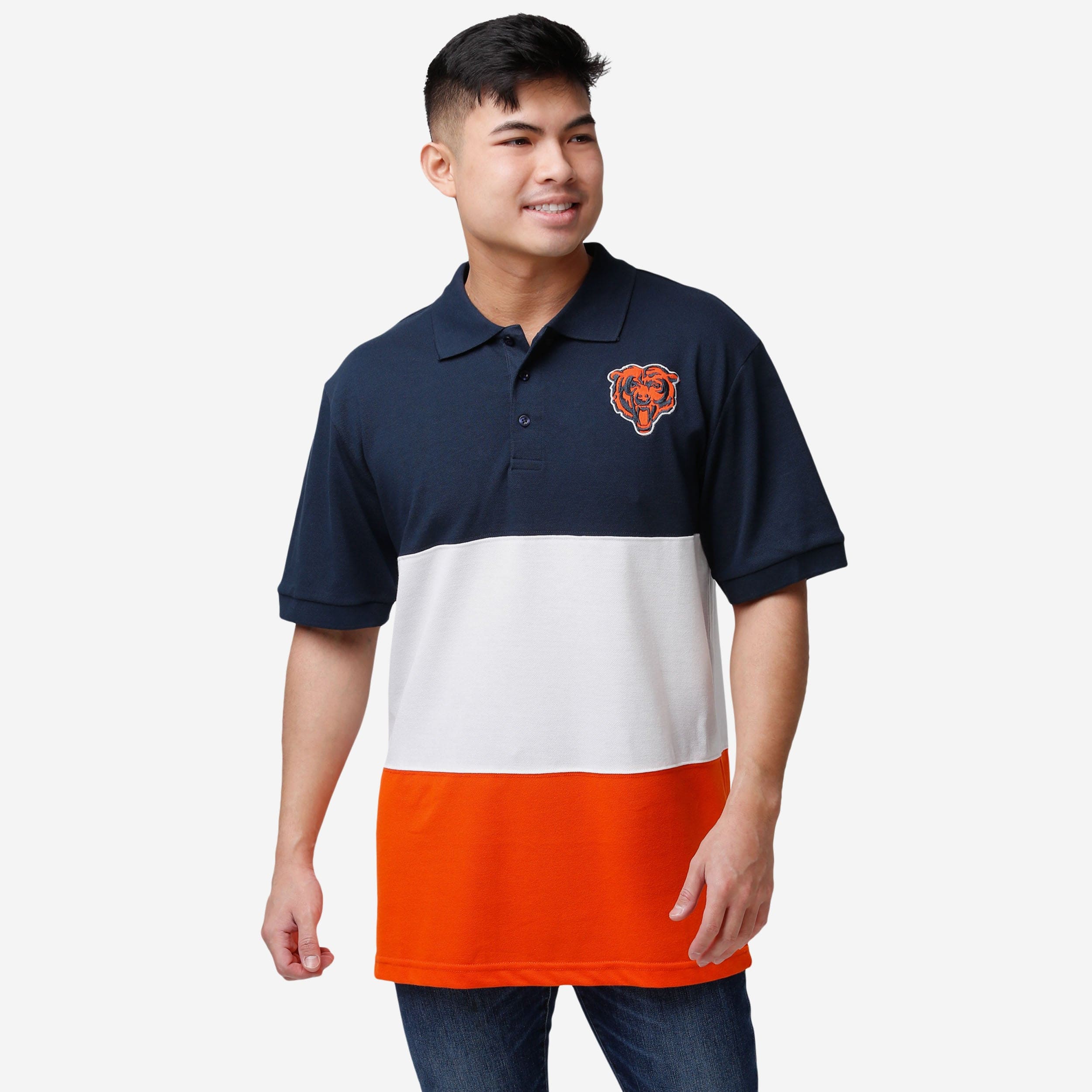 Chicago Bears Rugby Stripe Polo FOCO