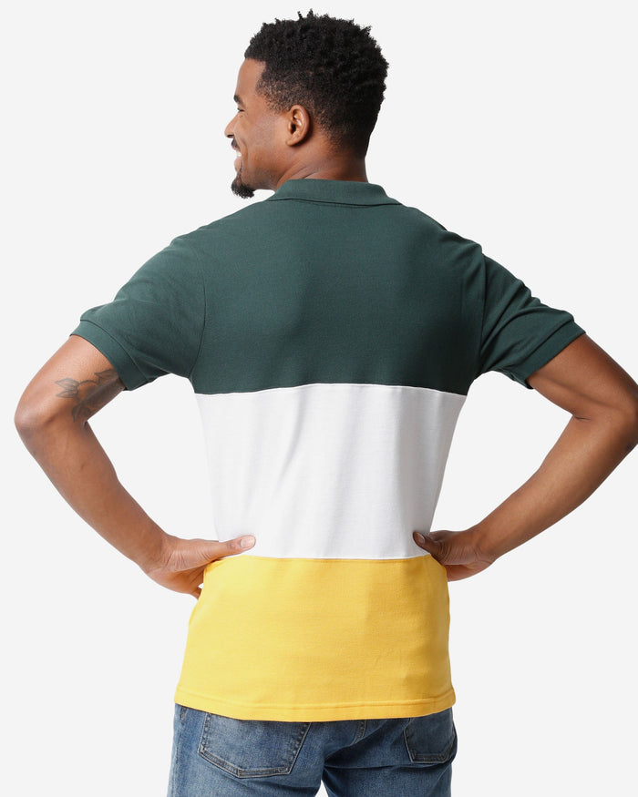 FOCO Green Bay Packers NFL Mens Rugby Scrum Polo