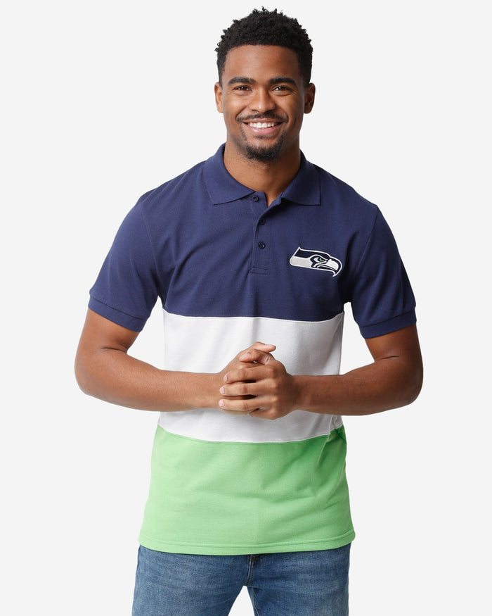 Seattle Seahawks Rugby Scrum Polo FOCO S - FOCO.com