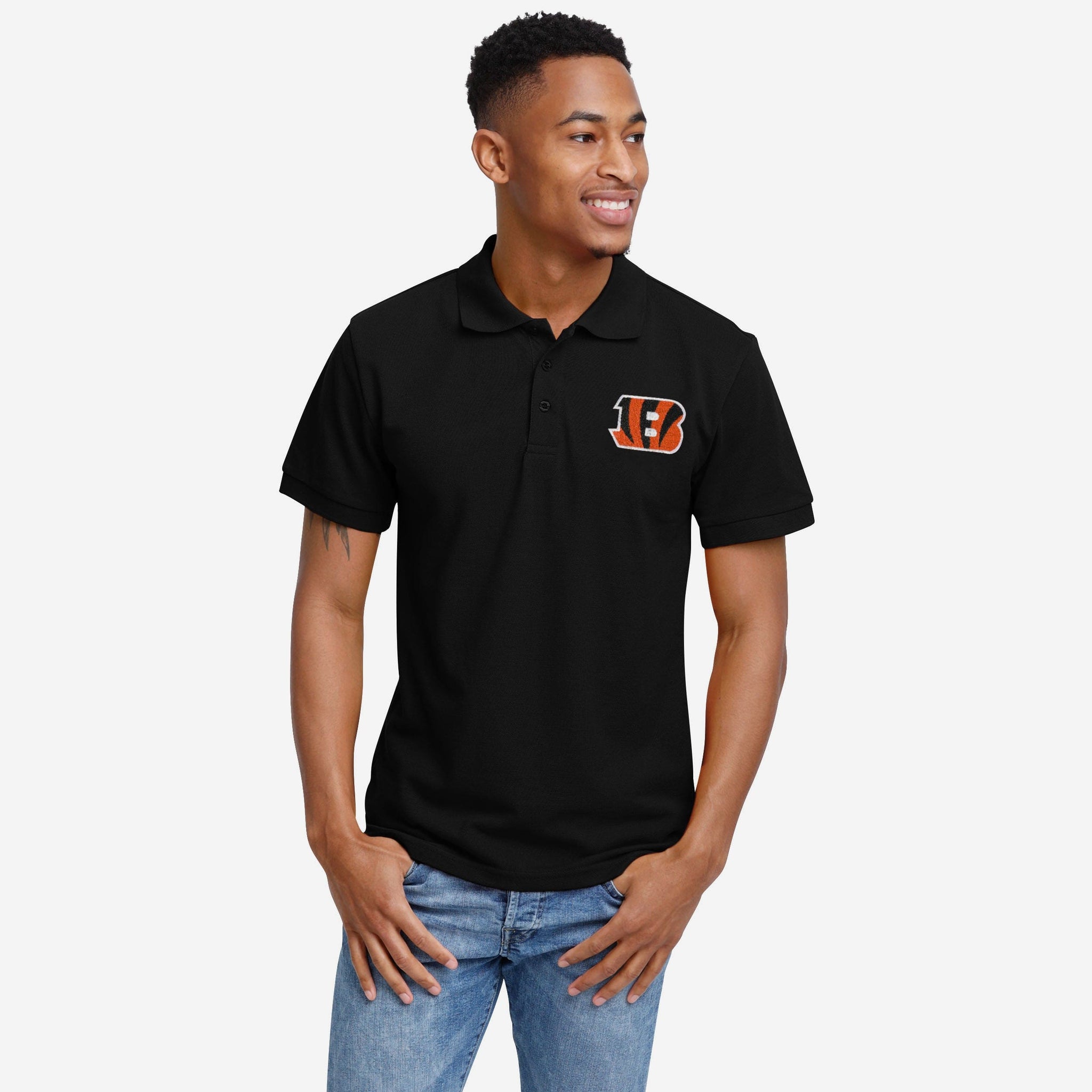 FOCO Cincinnati Bengals NFL Mens Casual Color Polo - M