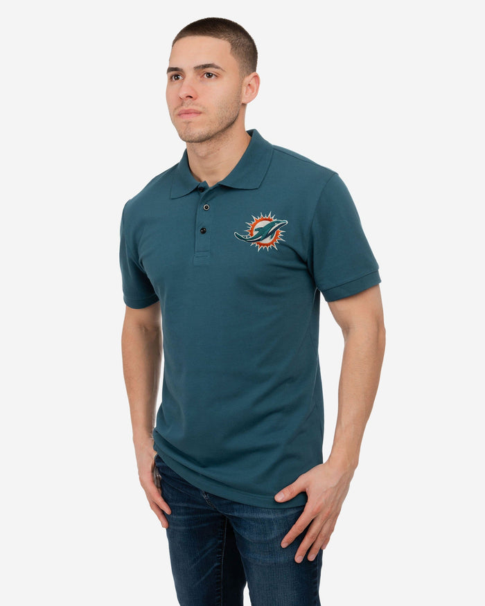 FOCO Miami Dolphins NFL Mens Casual Color Polo - L