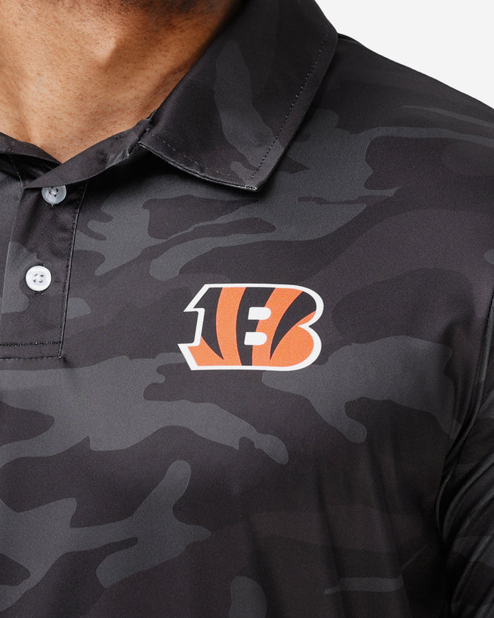 FOCO Cincinnati Bengals Color Camo Polyester Polo, Mens Size: 2XL