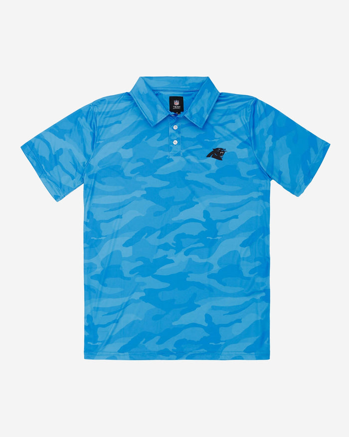 Carolina Panthers Color Camo Polyester Polo FOCO - FOCO.com