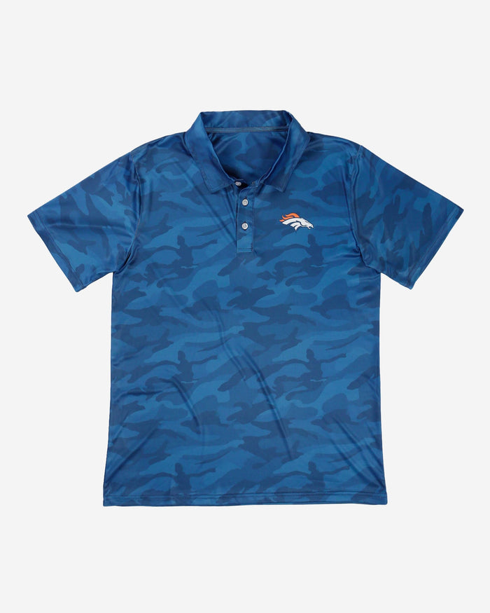 Denver Broncos Color Camo Polyester Polo FOCO - FOCO.com