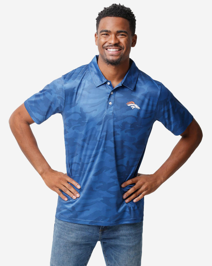FOCO Denver Broncos NFL Mens Color Camo Polyester Polo