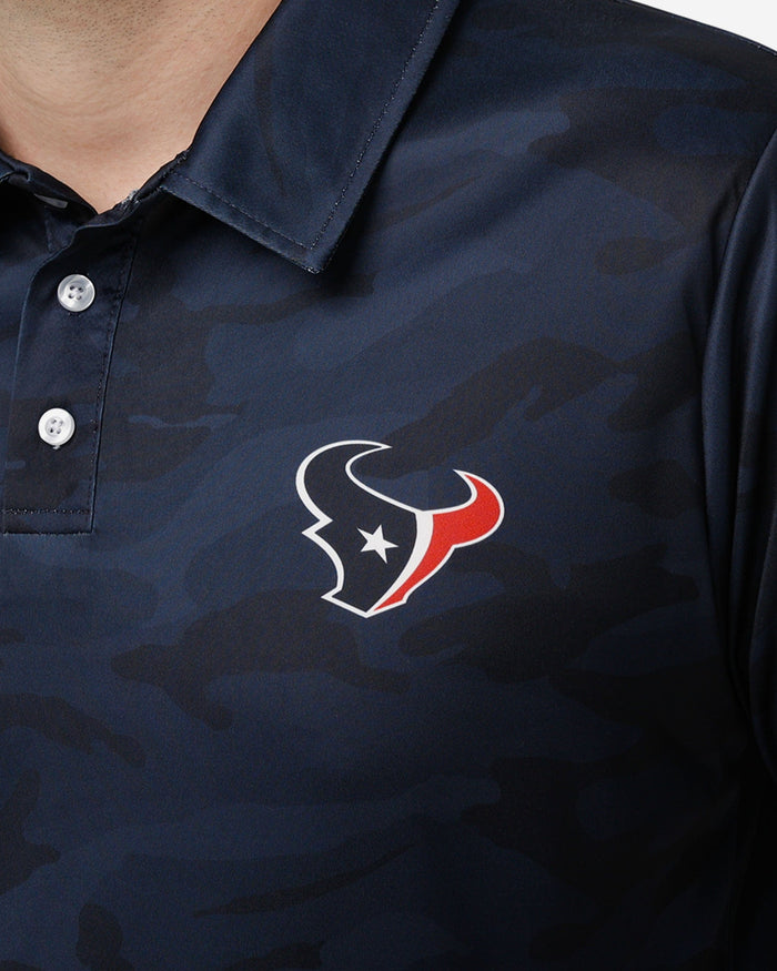 Houston Texans Color Camo Polyester Polo FOCO - FOCO.com