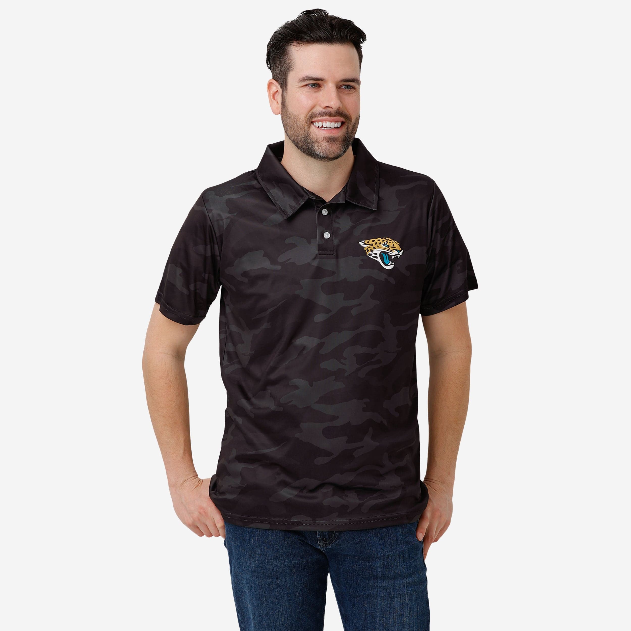 Jacksonville Jaguars Color Camo Polyester Polo FOCO