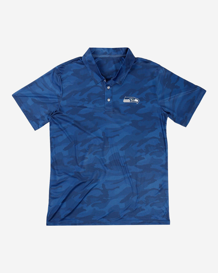 Seattle Seahawks Color Camo Polyester Polo FOCO - FOCO.com