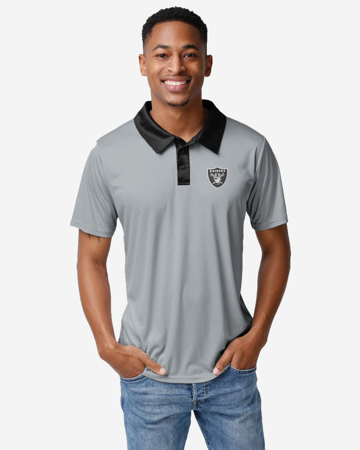 Las Vegas Raiders Nightcap Polyester Polo FOCO S - FOCO.com