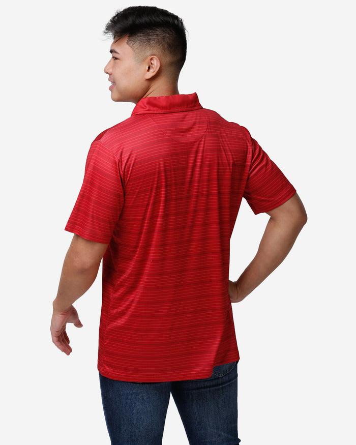 Tampa Bay Buccaneers Striped Polyester Polo FOCO - FOCO.com