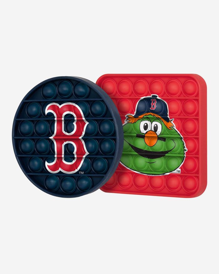Boston Red Sox 2 Pack Ball & Square Push-Itz Fidget FOCO - FOCO.com