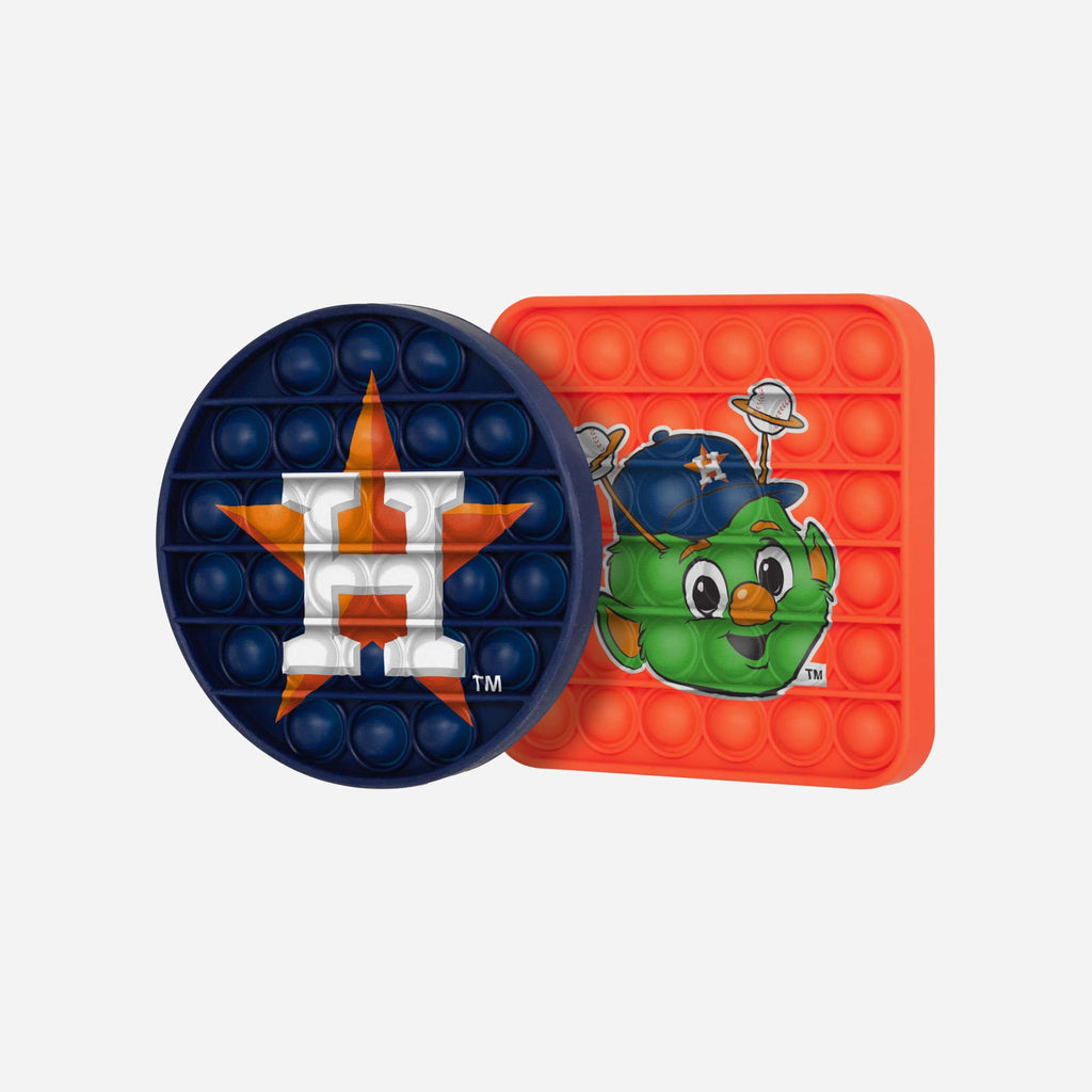 Houston Astros 2 Pack Ball & Square Push-Itz Fidget FOCO - FOCO.com