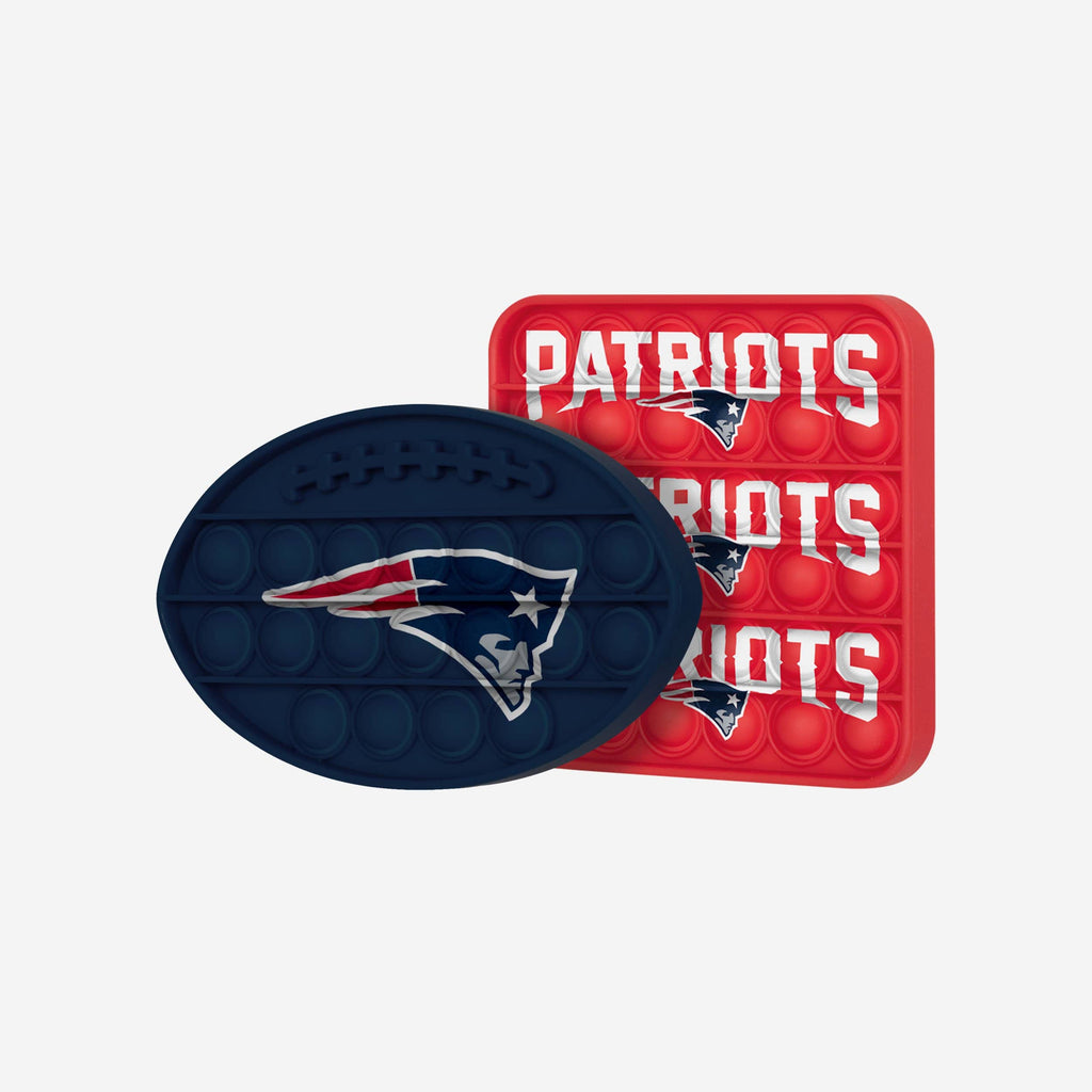 New England Patriots 2 Pack Ball & Square Push-Itz Fidget FOCO - FOCO.com