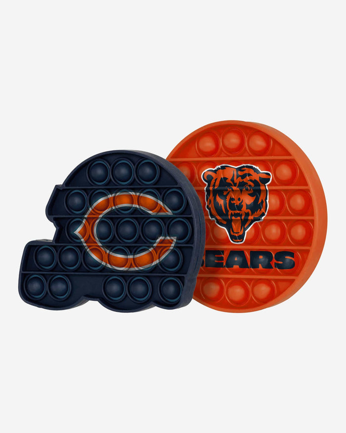 Chicago Bears 2 Pack Helmet & Circle Push-Itz Fidget FOCO - FOCO.com