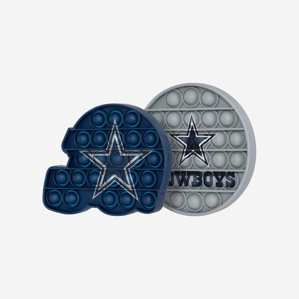 Dallas Cowboys 2 Pack Helmet & Circle Push-Itz Fidget FOCO - FOCO.com