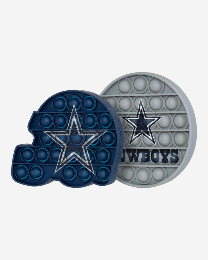 Dallas Cowboys 2 Pack Helmet & Circle Push-Itz Fidget FOCO