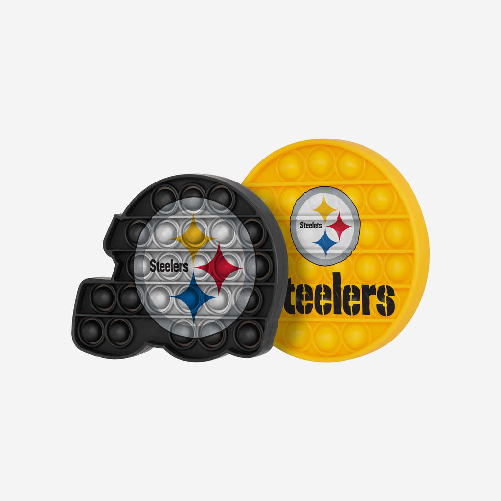 Pittsburgh Steelers 2 Pack Helmet & Circle Push-Itz Fidget FOCO - FOCO.com