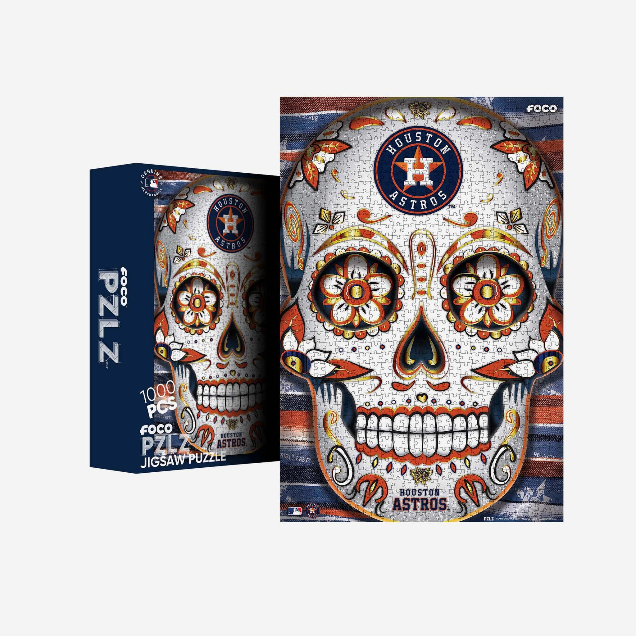 Houston Astros Sugar Skull 1000 Piece Jigsaw Puzzle PZLZ FOCO