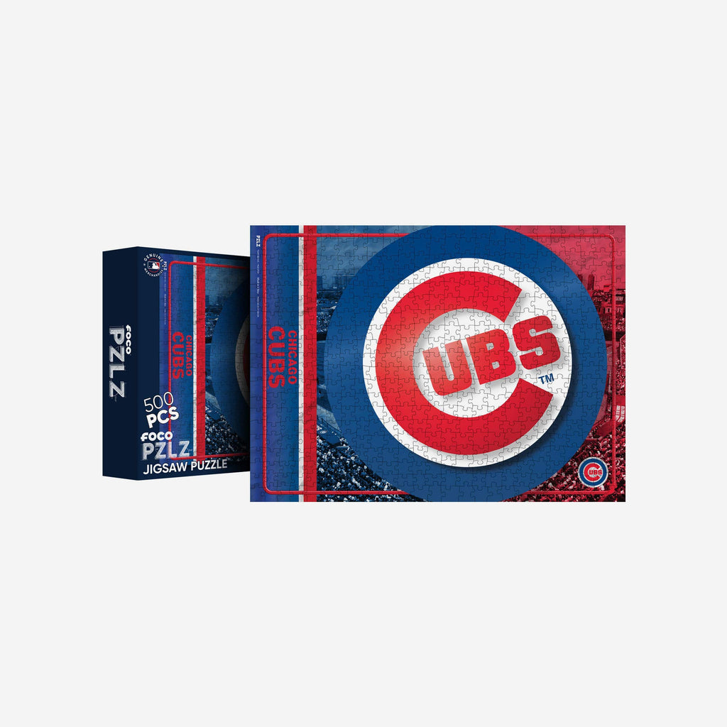 Chicago Cubs Big Logo 500 Piece Jigsaw Puzzle PZLZ FOCO - FOCO.com