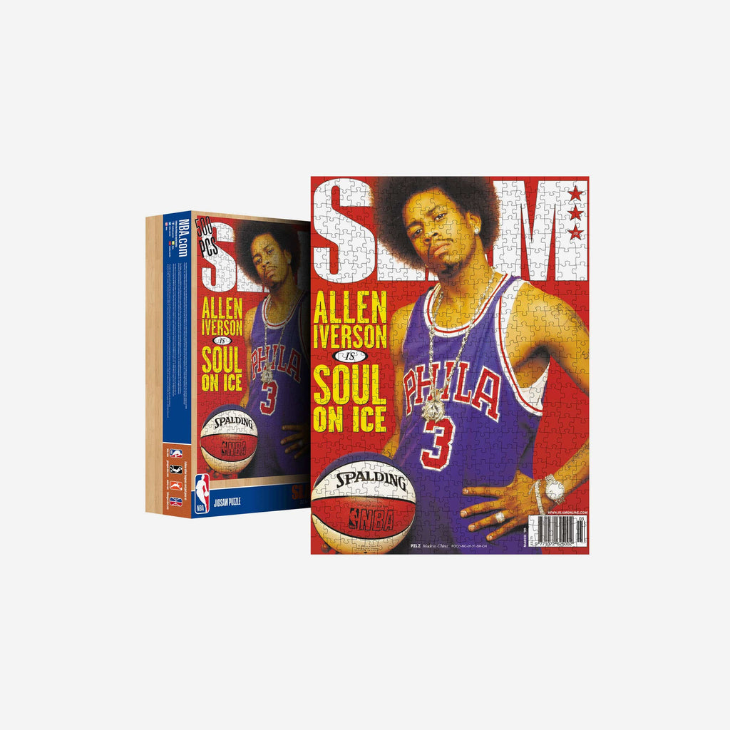 Allen Iverson Philadelphia 76ers SLAM Cover 500 Piece Jigsaw Puzzle PZLZ FOCO - FOCO.com