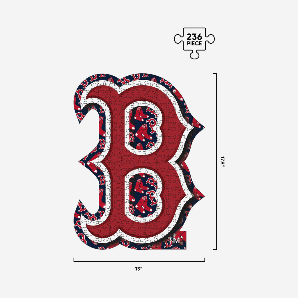 Boston Red Sox Logo Wood Jigsaw Puzzle PZLZ FOCO