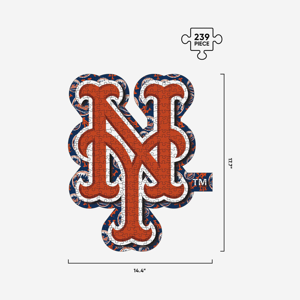 New York Mets Logo Wood Jigsaw Puzzle PZLZ FOCO