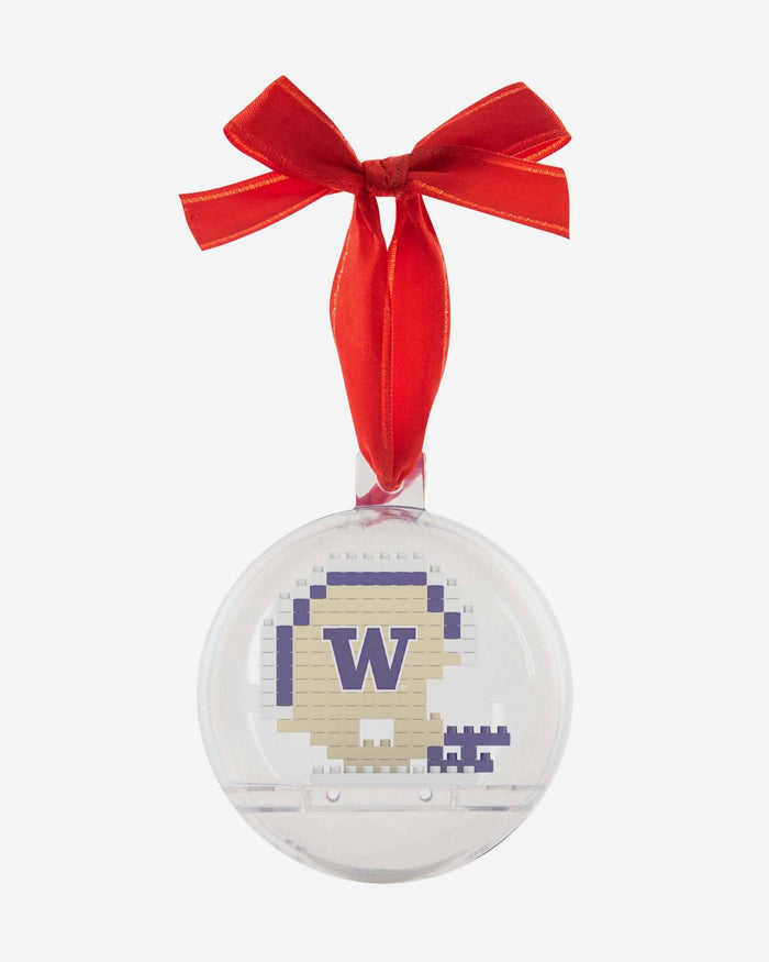 Washington Huskies BRXLZ Helmet Ball Ornament FOCO - FOCO.com