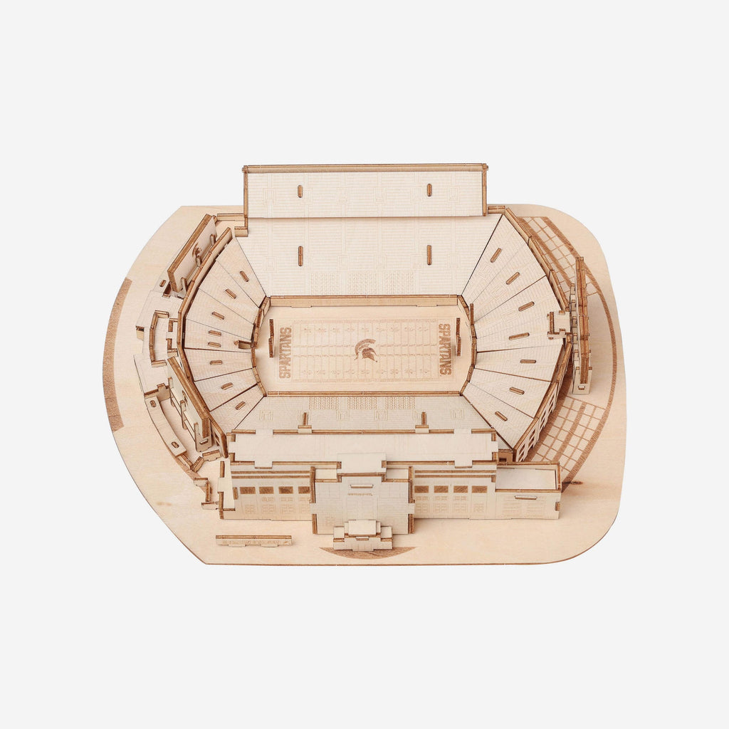 Michigan State Spartans Spartan Stadium Wood Pzlz Stadium Foco