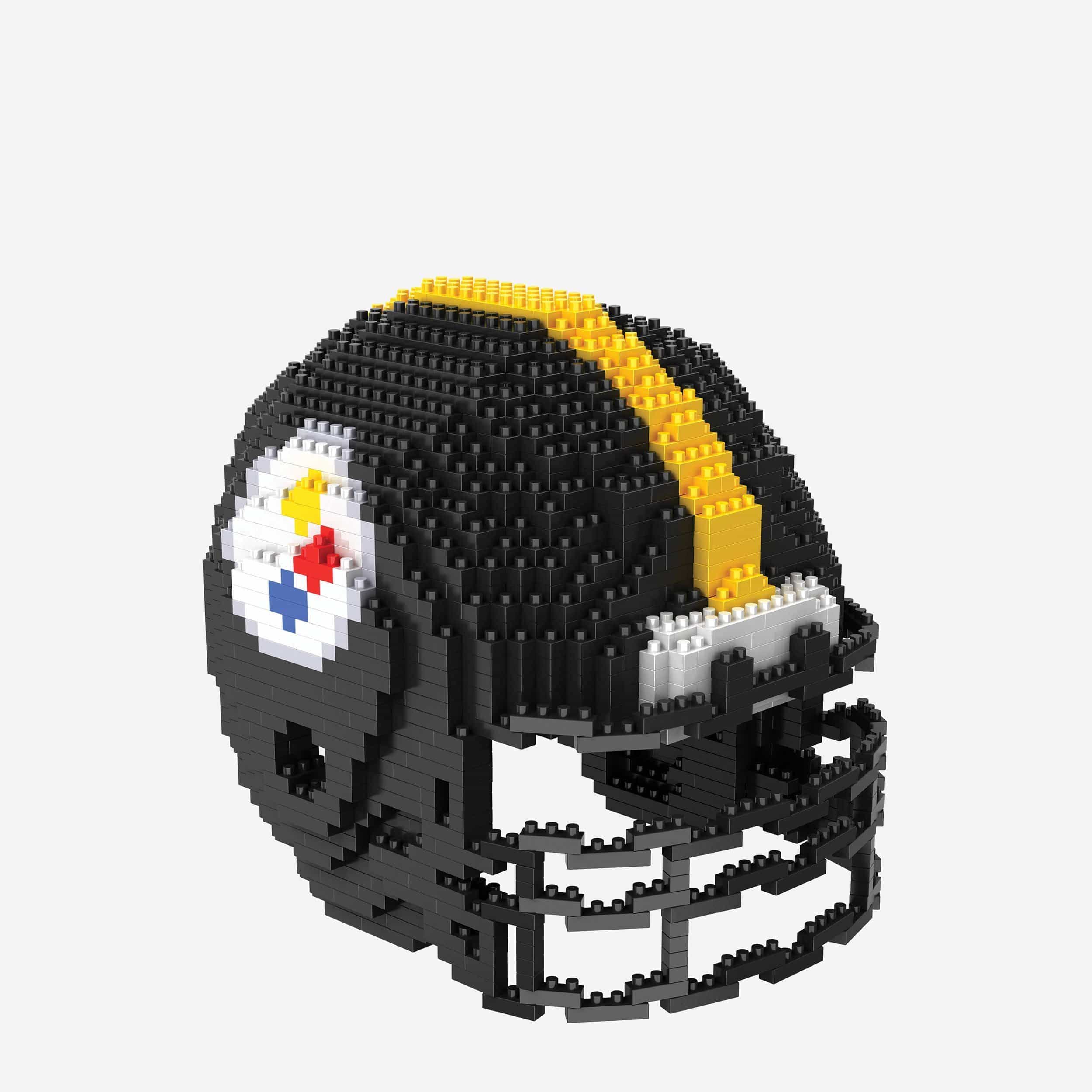 Pittsburgh Steelers NFL 3D BRXLZ Puzzle Replica Mini Helmet Set