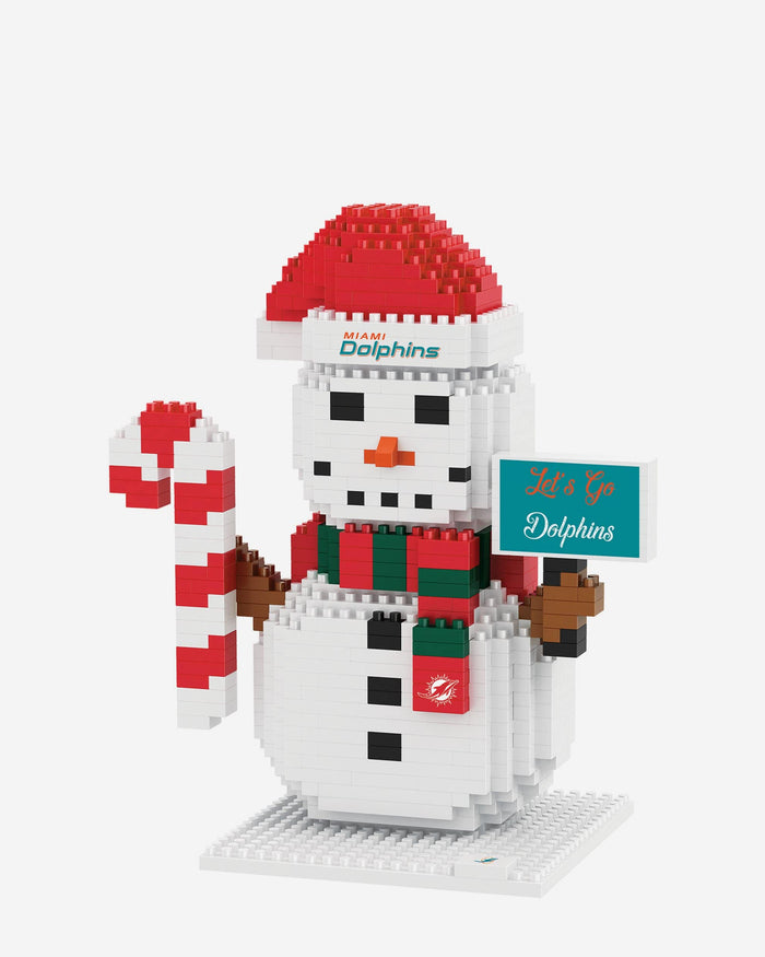 Miami Dolphins BRXLZ Snowman FOCO - FOCO.com