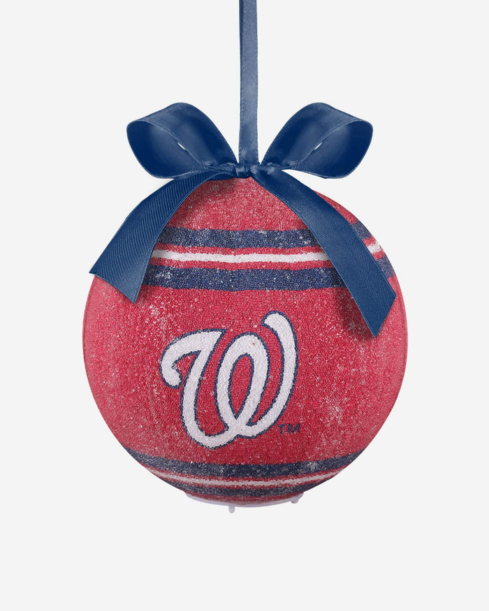 Washington Nationals LED Shatterproof Ball Ornament FOCO - FOCO.com