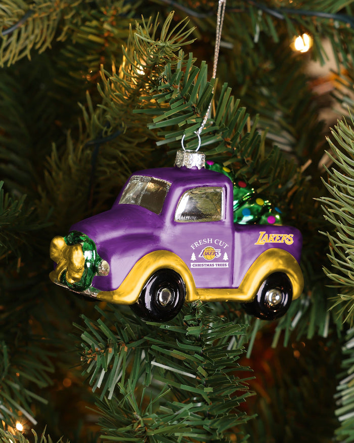 Los Angeles Lakers Blown Glass Truck Ornament FOCO - FOCO.com