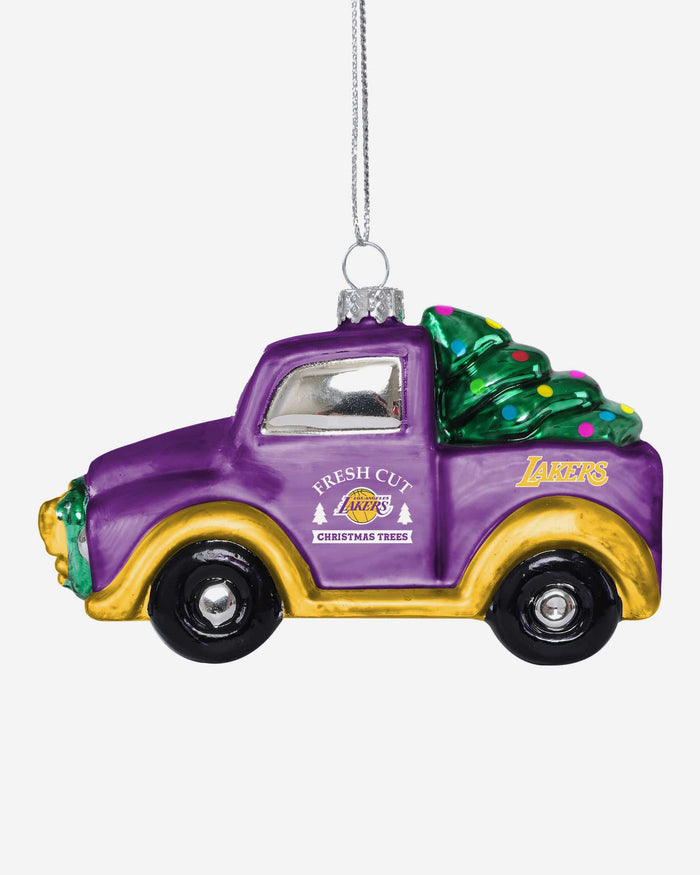 Los Angeles Lakers Blown Glass Truck Ornament FOCO - FOCO.com