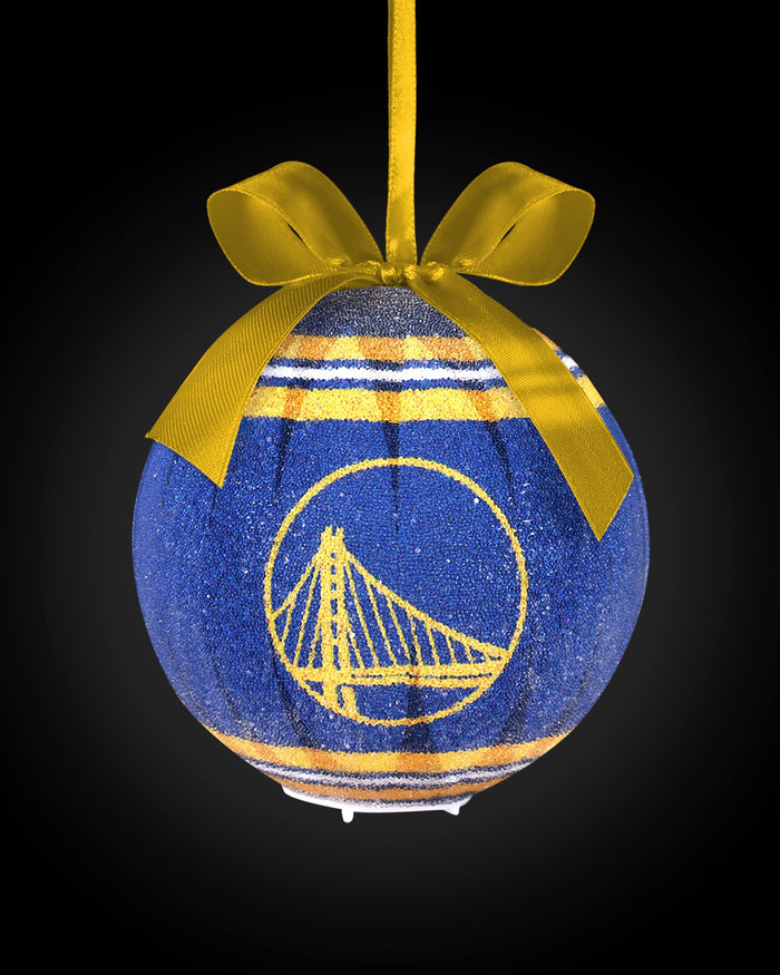 Golden State Warriors LED Shatterproof Ball Ornament FOCO - FOCO.com