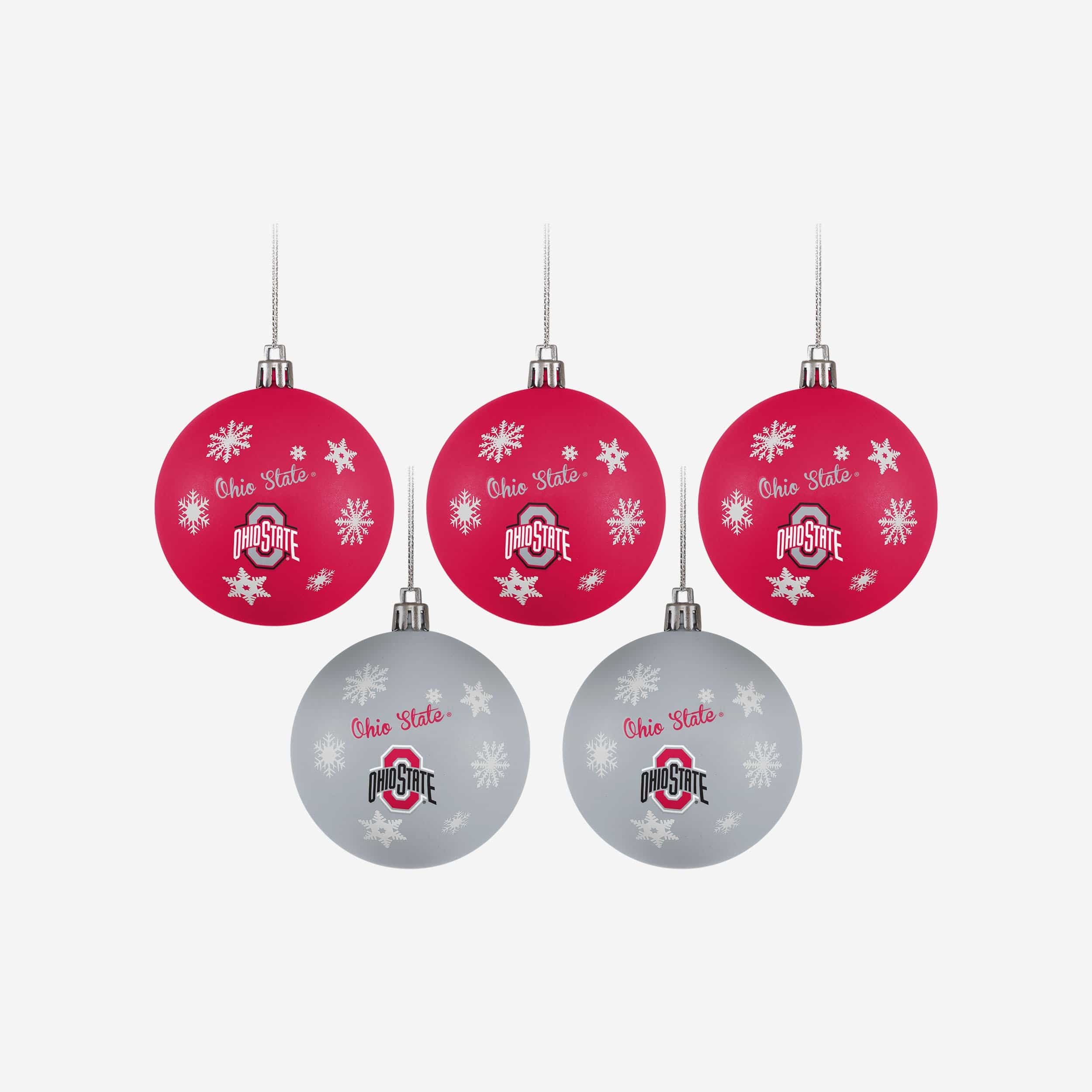 Ohio State Buckeyes 5 Pack Barrel Coaster Set FOCO