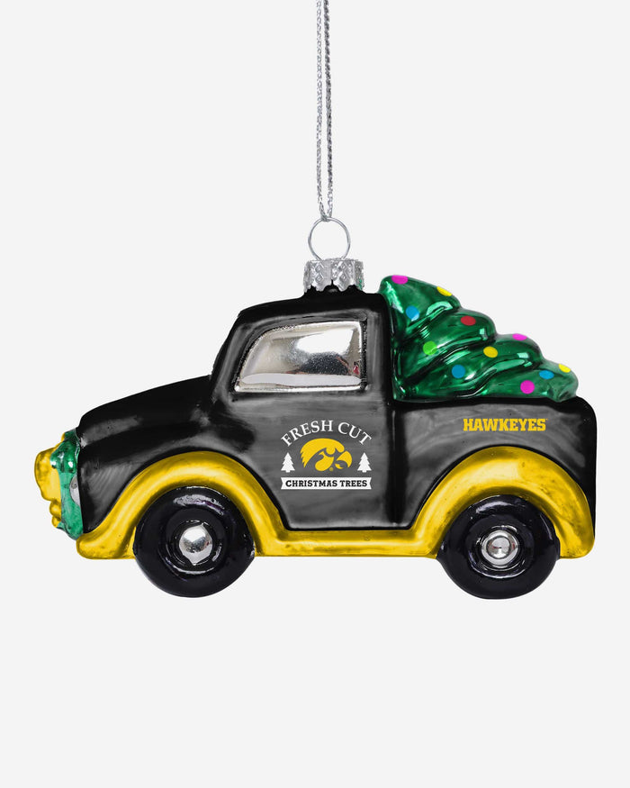 Iowa Hawkeyes Blown Glass Truck Ornament FOCO - FOCO.com