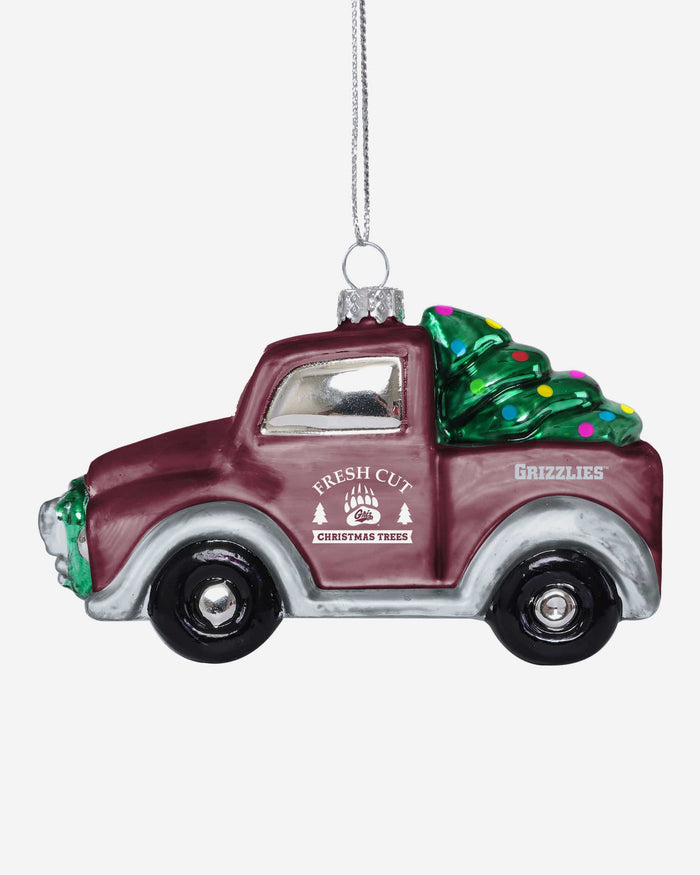 Montana Grizzlies Blown Glass Truck Ornament FOCO - FOCO.com