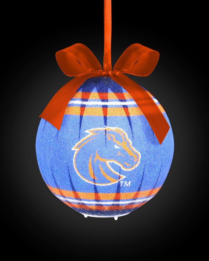 Boise State Broncos LED Shatterproof Ball Ornament FOCO - FOCO.com