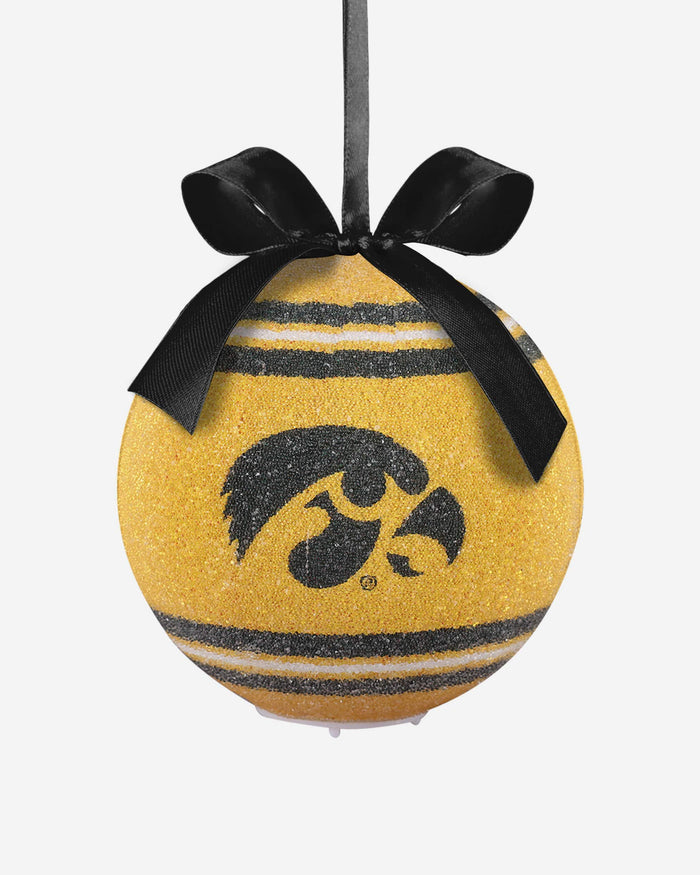 Iowa Hawkeyes LED Shatterproof Ball Ornament FOCO - FOCO.com